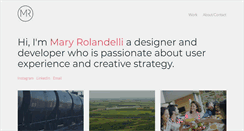 Desktop Screenshot of maryrolandelli.com